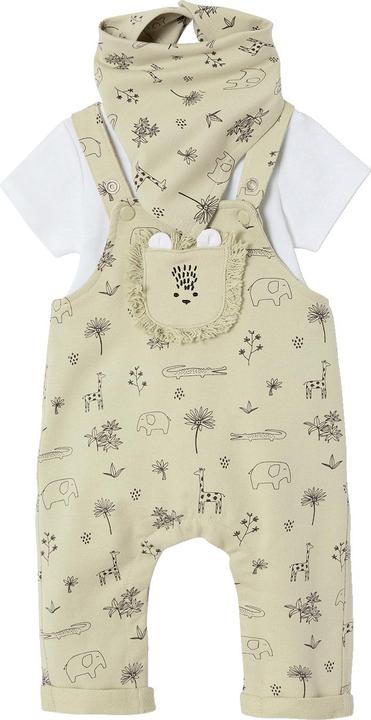 Image du produit Vertbaudet Baby-Set: Latzhose, Body & Halstuch, Dschungelmotive (68)