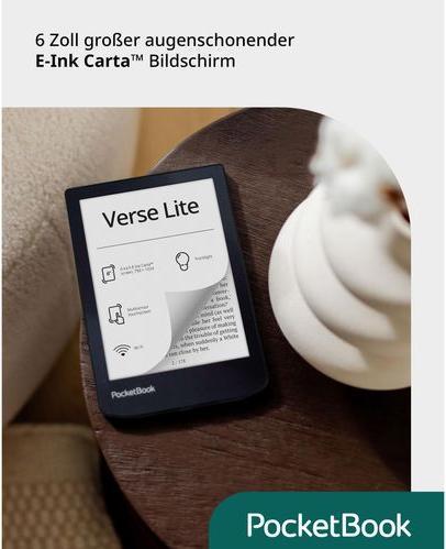 Produktbild PocketBook Verse Lite (6", 8 GB, Midnight Grey)