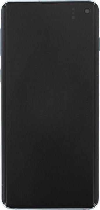 Actual product image Samsung Display unit G973F Galaxy S10 prism blue GH82-18850C + frame (Display, Galaxy S10)