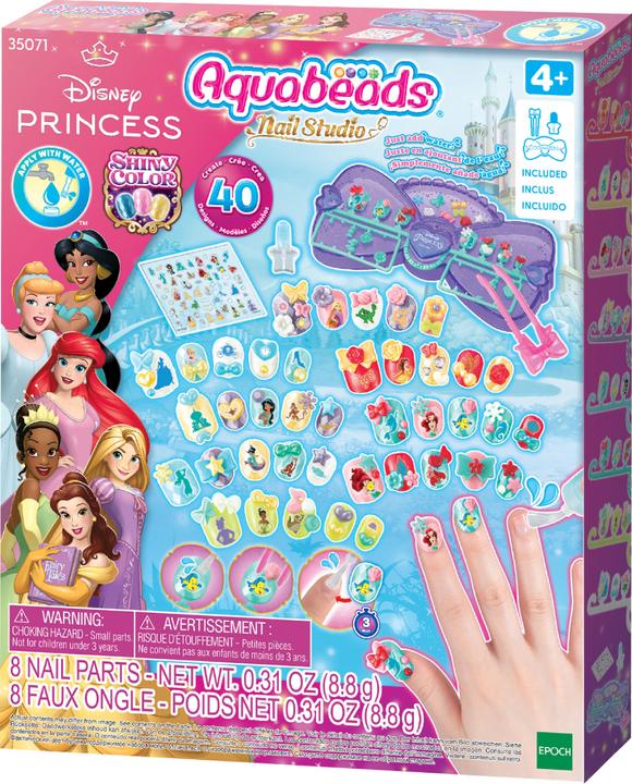 Immagine prodotto Epoch Aquabeads 35071 Nail Studio Principesse Disney, multicolore (Unghie artificiali, Multicolore)