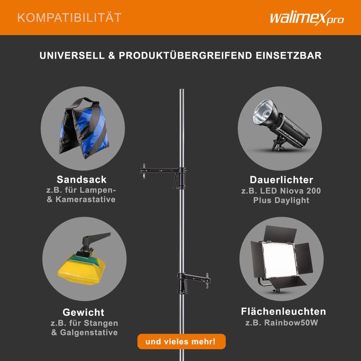 Actual product image Walimex pro Per rolling tripod (223 cm, 12 kg)