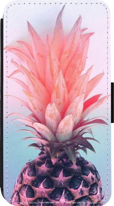 Immagine prodotto PhoneLook Portafoglio Coque noir Viola Rosa Ananas (Apple iPhone 13 mini)