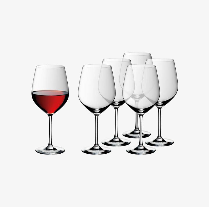 Actual product image WMF Burgundy goblet 6-piece set EASY PLUS clear (70 cl, 6 Glasses, Red wine glasses)