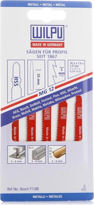 Actual product image Dönges Jigsaw blade for metal, T 118 B, 92 mm