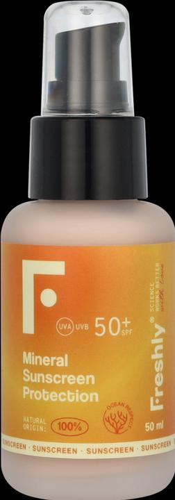 Image du produit Freshly Cosmetics Crème solaire SPF 50 avec filtres minéraux physiques et sains 50ml (Crème solaire, SPF 50, 50 ml, 0.05 g)