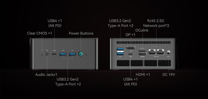 Produktbild Minisforum UM890 Pro (AMD Ryzen 9 8945HS, 64 GB, 1000 GB)