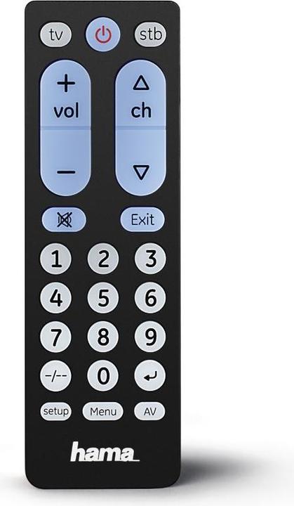 Produktbild Hama Big Zapper Fernbedienung IR Wireless Heimkinosystem (Universal Fernbedienung, Radio Frequency (RF))