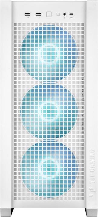 Produktbild ASUS TUF Gaming GT302 TG ARGB White (ATX, mATX, Mini-ITX)