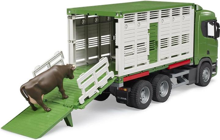 Produktbild Bruder Scania Super 560R Tiertransport-LKW mit 1 Rind