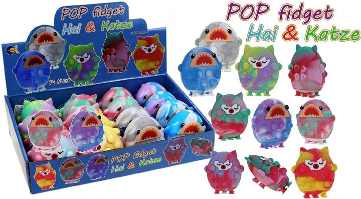 Actual product image Pechkeks Pop Fidget Shark & Cat.5103