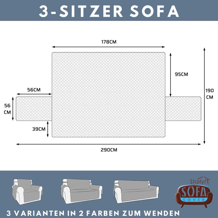 Actual product image Starlyf Sofa Cover (190 x 290 cm)
