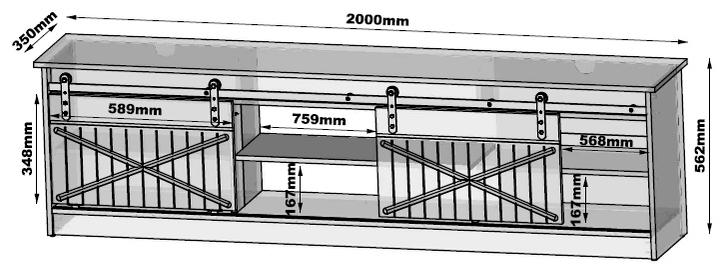 Immagine prodotto Cama Granero (200 x 35 x 57 cm)