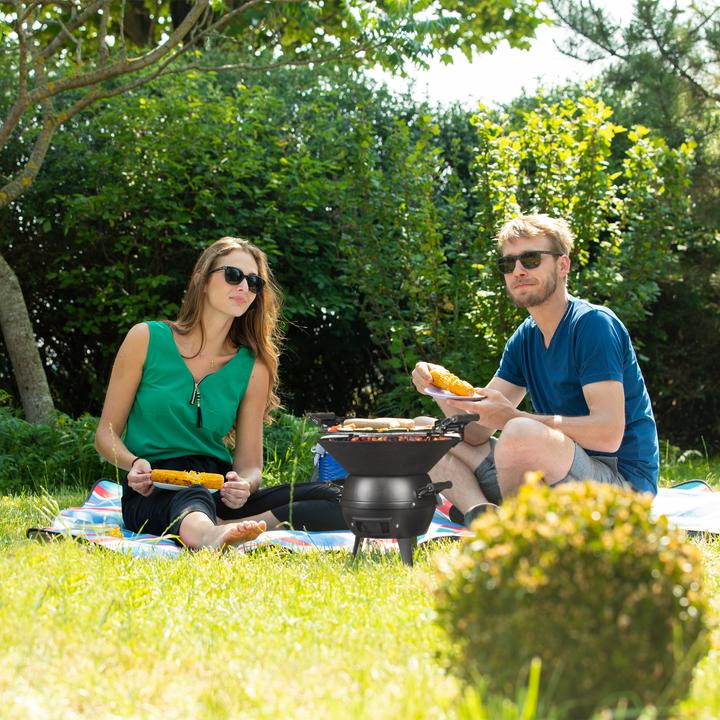 Actual product image Relaxdays Cast Iron BBQ (35 cm)