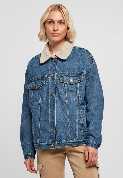 Produktbild Urban Classics Ladies Oversized Sherpa Denim Jacket (S)