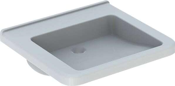 Produktbild Geberit Renova Nr. 1 Comfort, Waschtisch, unterfahrbar,600x550 mm, ohne Hahnloch, ohne Überlauf, we (550 mm, 600 mm)
