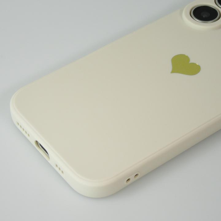 Produktbild PhoneLook Hülle Silikon Mat Herz gold (Apple iPhone 16 Plus)