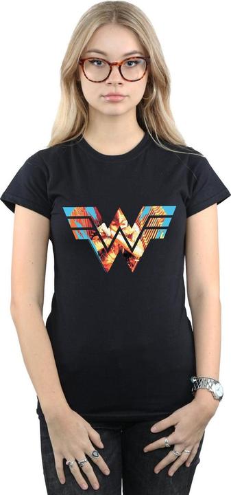 Actual product image Womens/Ladies Wonder Woman 84 Symbol Crossed Arms Cotton T-Shirt (M)