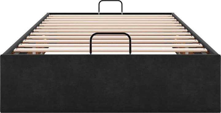 Image du produit VidaXL Ottoman-lit sans matelas Noir 90x190 cm velours (90 x 190 cm)