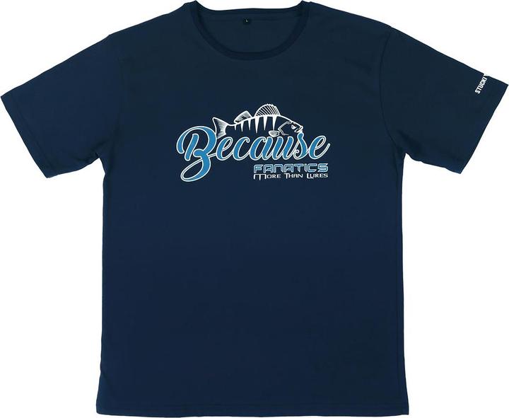 Produktbild Stucki Fishing Because Fanatics T-Shirt Blau (XL)