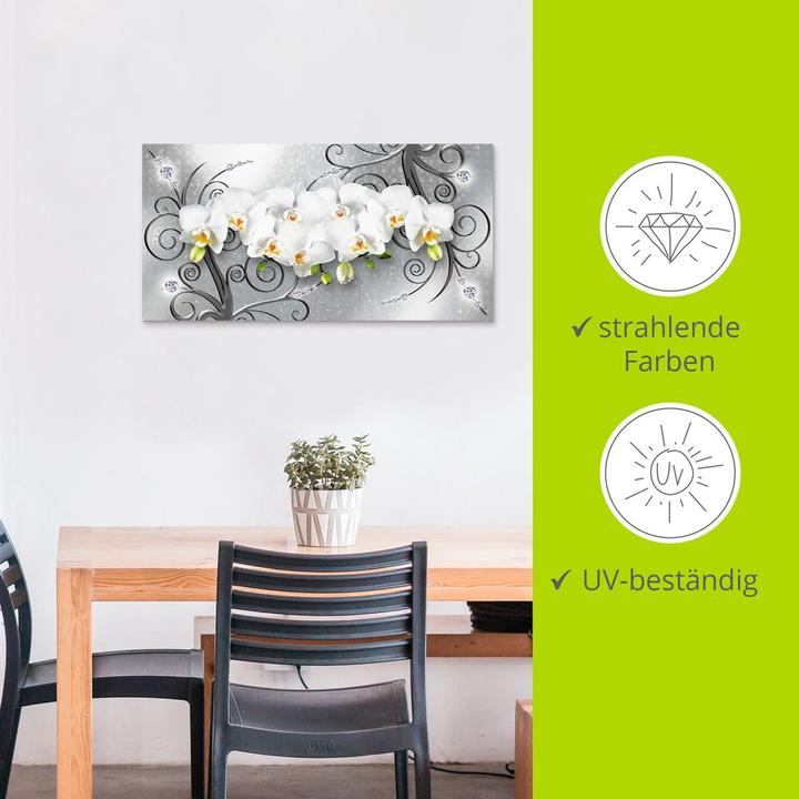 Image du produit Artland orchidées blanches sur ornements U1QV (60 x 30 cm)