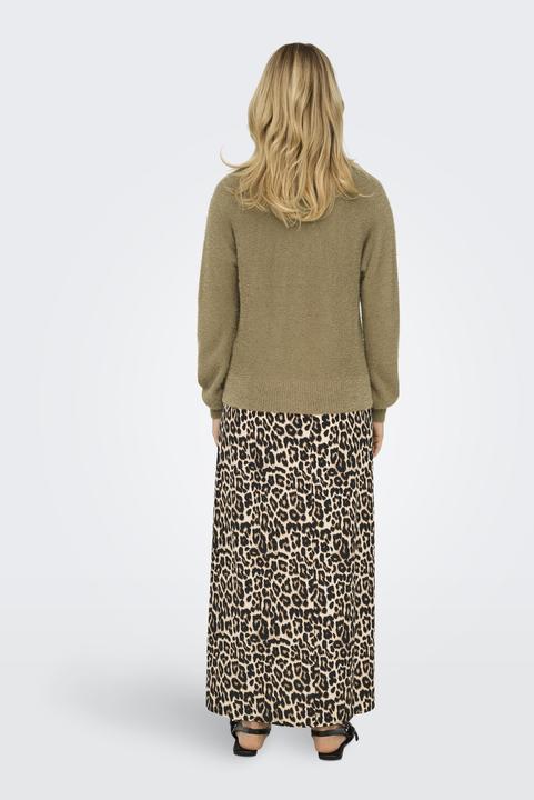 Produktbild Only Normal geschnitten V-Ausschnitt Gerippte Ärmelbündchen Strickjacke Strickjacke (M)