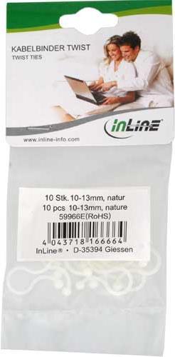 Produktbild InLine Kabelbinder Twist (Kunststoffkabelbinder, 13 mm, 10 Stk.)