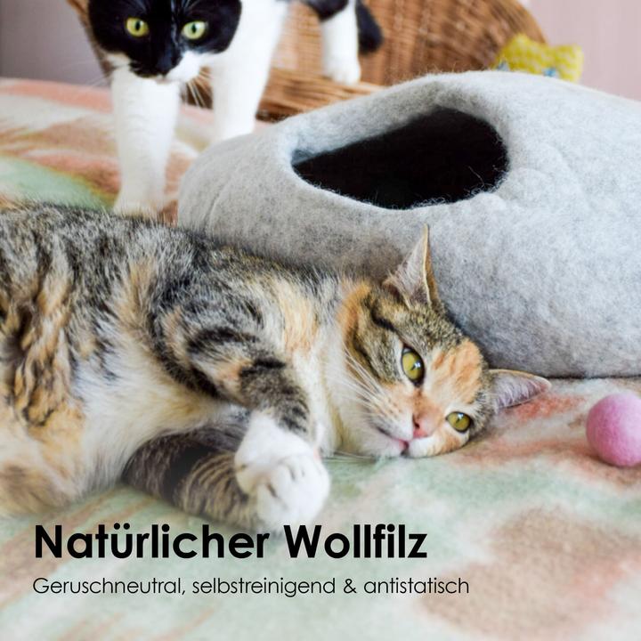 Immagine prodotto LucyBalu PEBBLE KatzenhÃ¶hle aus Filz (Gatto)