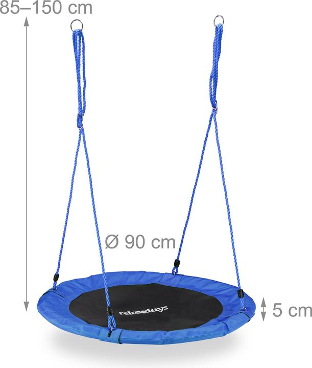 Actual product image Relaxdays 90 cm Nest Swing