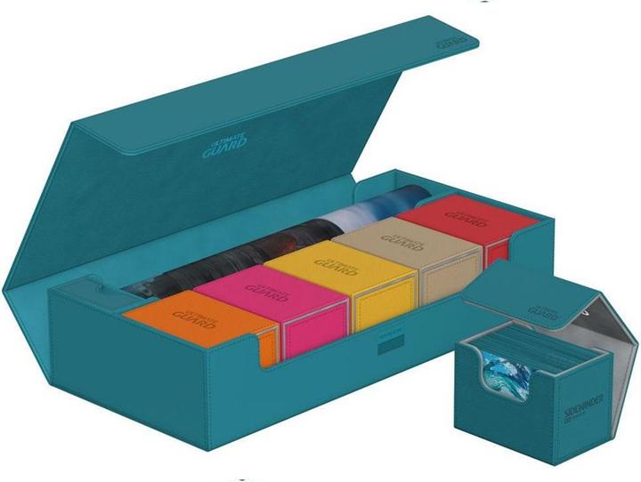 Image du produit Ultimate Guard Boîte à cartes XenoSkin Superhive 550+ bleu pétrole