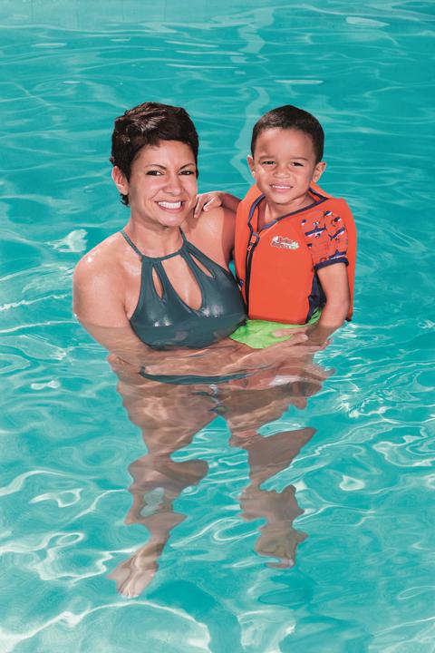 Actual product image Bestway swimming vests with sleeves, 18-30kg, 3-6 years, assorted, 32147