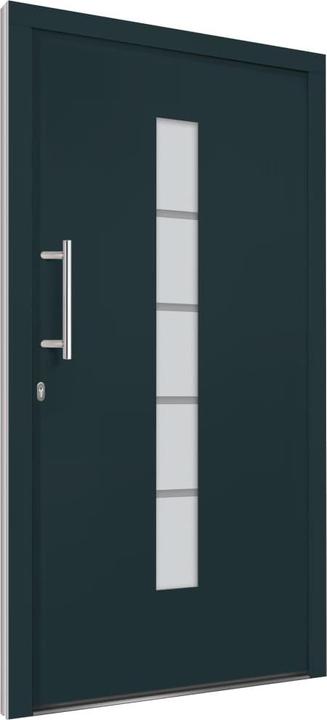 Image du produit Diverse Hardware Porte d'entrée aluminium et PVC anthracite 110x210 cm