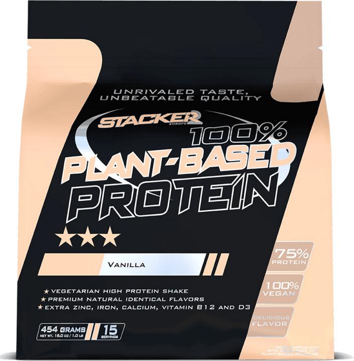 Produktbild Stackers 100% Plant-Based Protein (Vanille, 1 Stk., 454 g)