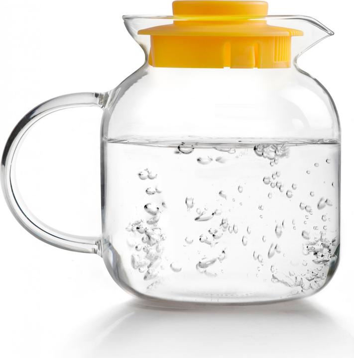Immagine prodotto Ibili Caraffa in vetro con coperchio 1,2 litri Caraffa resistente al calore per bevande calde e fredde (1.20 l)