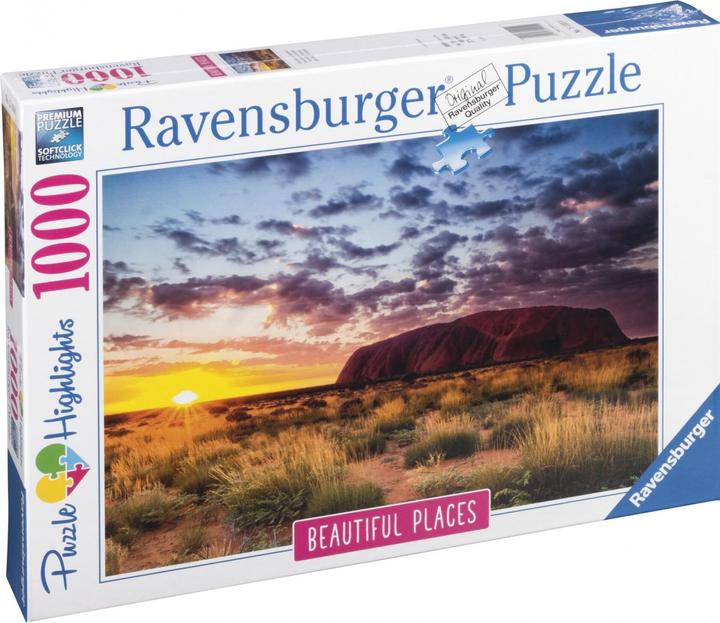 Image du produit Ravensburger Puzzle 1000 p - Ayers Rock en Australie (Puzzle Highlights) (1000 pièces)