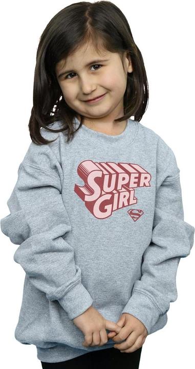 Image du produit - Sweat SUPERGIRL RETRO LOGO - Fille (128)