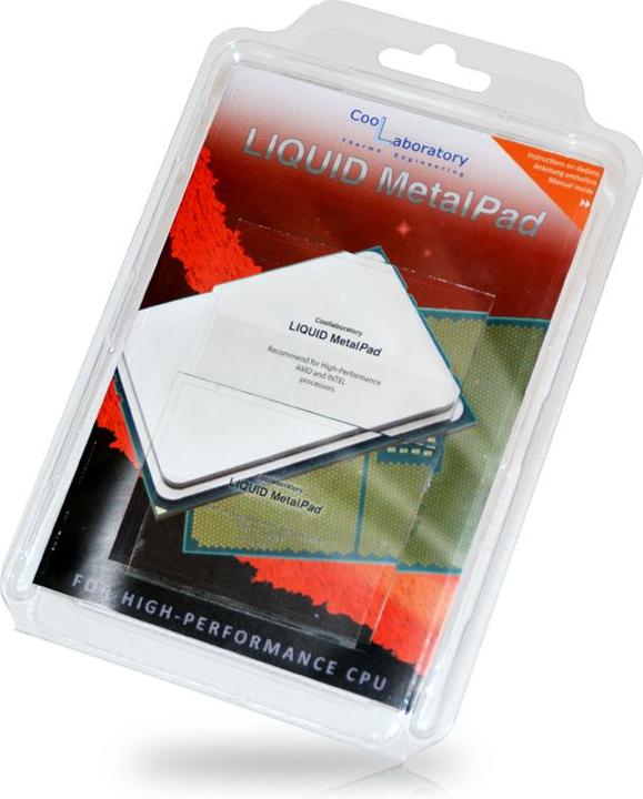 Produktbild Coollaboratory Liquid MetalPad High-Performance CPU + cleaning kit (0.40 mm)