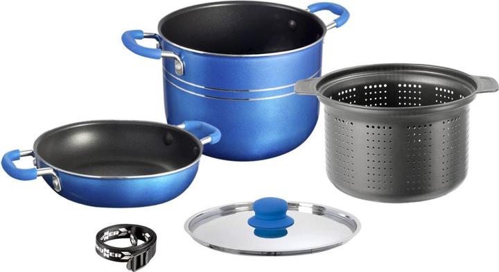 Immagine prodotto Brunner Set di vasi Skipper 4 + 1 Ø 22 cm (22 cm, Set di pentole e padelle da cucina)