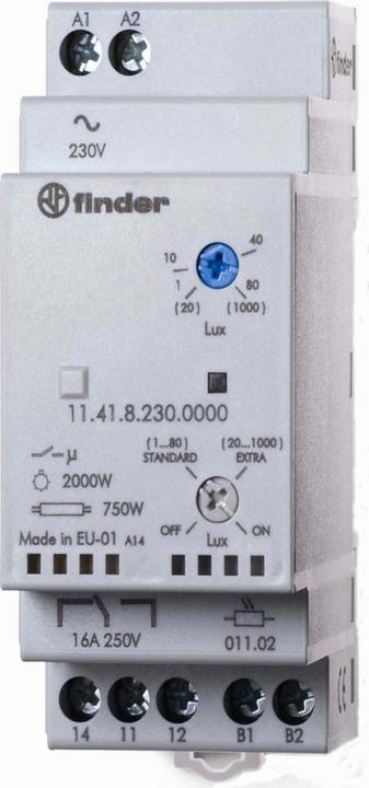 Image du produit Finder Interrupteur crépusculaire 1000Lux 16A 230VAC 11.41.8.230.0000