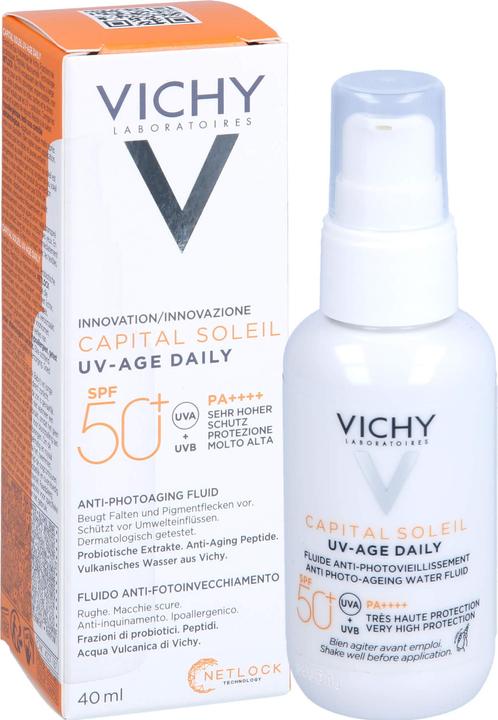 Produktbild Vichy Capital Soleil Fluid UV-AGE (Sonnencreme Gesicht, SPF 50+, 40 ml, 65 g)