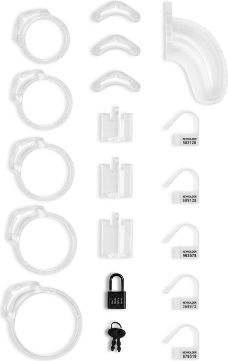 Image du produit Lockdown Cage de chasteté Transparent - Grand
