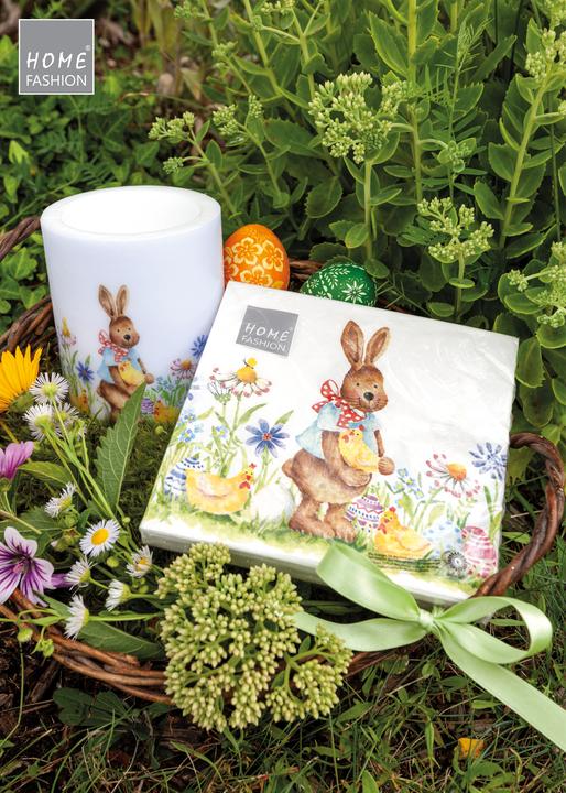 Actual product image Home Fashion Serviette "Osterhase Max" (20 x, 33 x 33 cm)