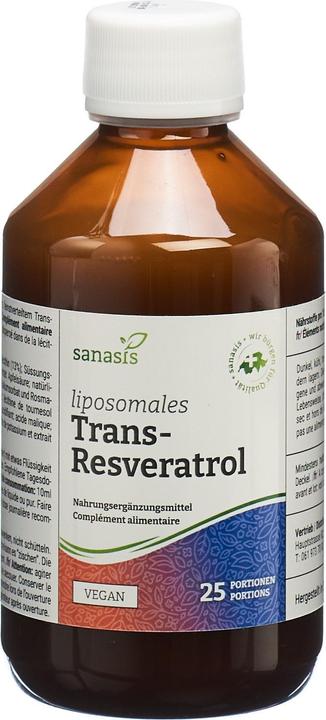 Produktbild Sanasis Trans-Resveratrol Liposomal (250ml) (1 Stück, Flüssigkeit, 500 g)