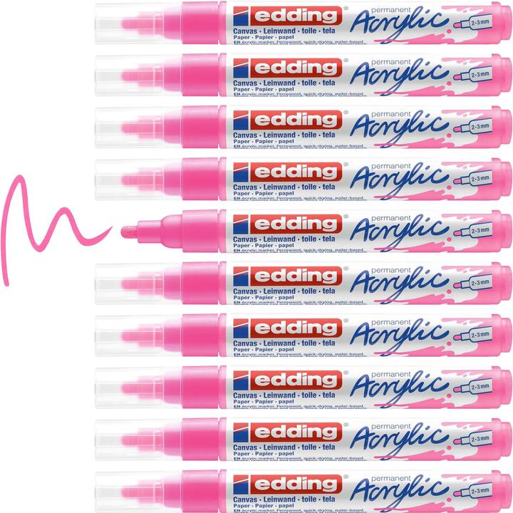 Produktbild Edding Acrylmarker 5100 Medium (Neonpink, 3 mm, 1 x)