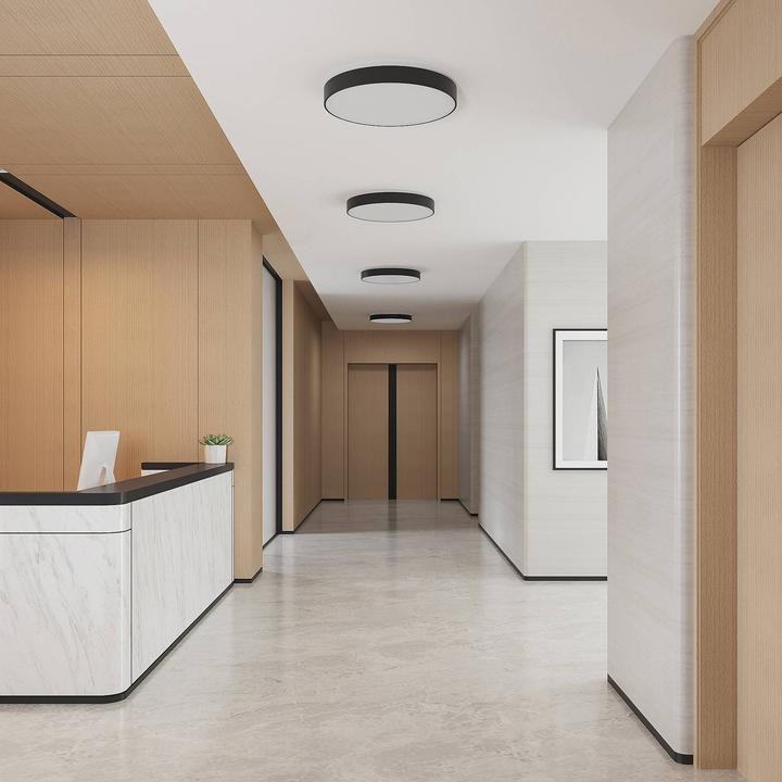 Image du produit Arcchio Vanida LED plafonnier, noir, 60 cm (10978 lm)