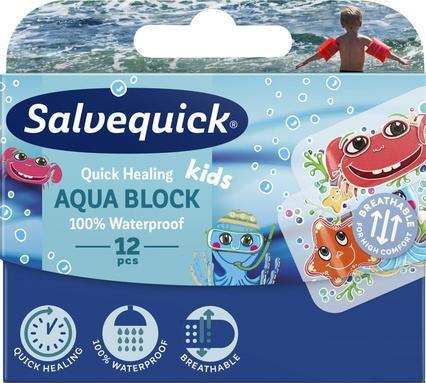 Immagine prodotto Salvequick Aquaock Kids Toppa impermeabile per bambini 12 pezzi.