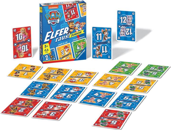Productafbeelding Ravensburger 20953 PAW Patrol Elfer raus! Junior - Eenvoudig kaartspel voor 2-6 spelers 5+ (Duits, Frans, Italiaans)