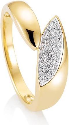 Image du produit Breuning BAGUE - BRILLE. 0,155 Ct. H/si (51, Or 585/14 K)