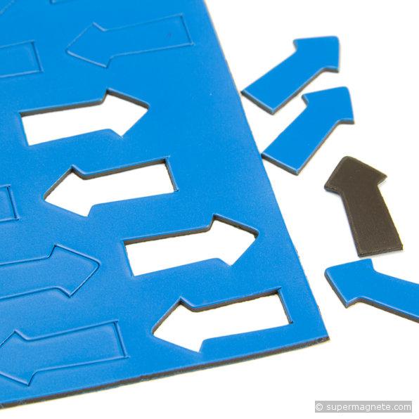 Produktbild Supermagnete Supermagnet Magnetsymbole Pfeil klein blau (30 x)