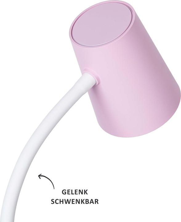 Actual product image Nino Leuchten 53420121LEDTable lamp 'Luis' pink 6,5W 3000K (200 lm)