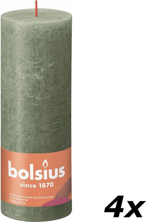 Immagine prodotto Bolsius Set di 4 candele a colonna (4 pz.)